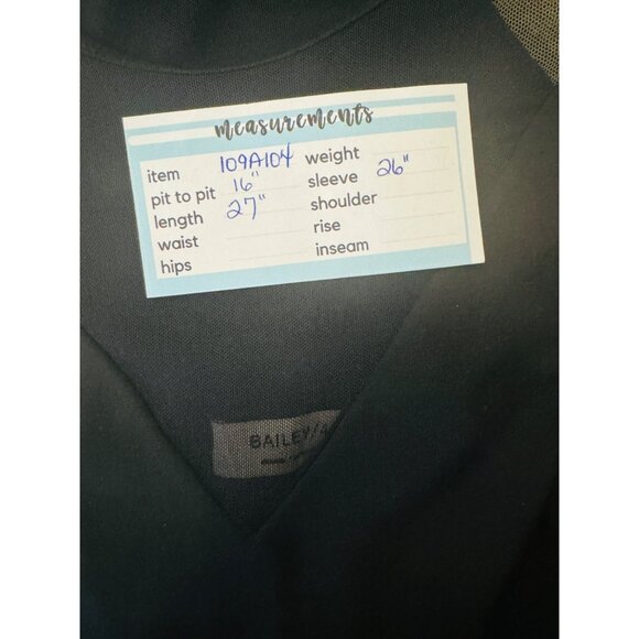 Bailey 44 Medium Black Mesh Long Sleeve Top - Picture 13 of 13